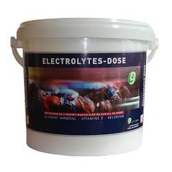ELECTROLYTES DOSE en pot de 1 ou 4 kg ou pack de 2 seringues